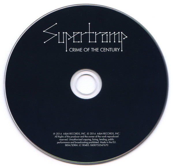 Supertramp : Crime Of The Century (CD, Album, RE, RM)