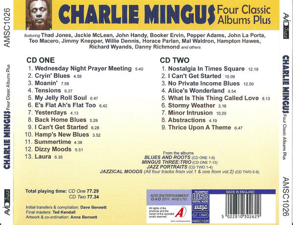 Charles Mingus : Four Classic Albums Plus (2xCD, Comp, RM)