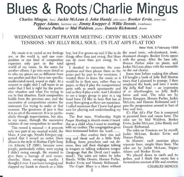 Charles Mingus : Four Classic Albums Plus (2xCD, Comp, RM)