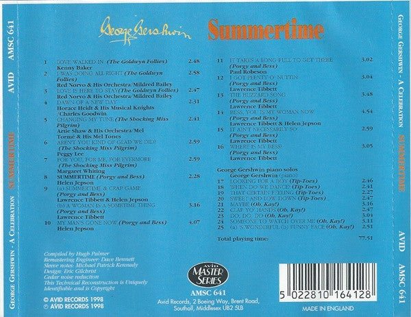 George Gershwin : Summertime (CD, Comp, RM)
