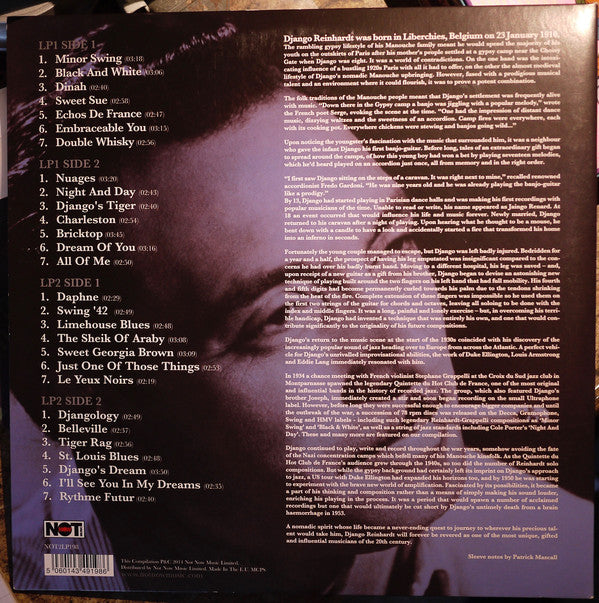 Django Reinhardt : The Django Reinhardt Anthology (2xLP, Comp)
