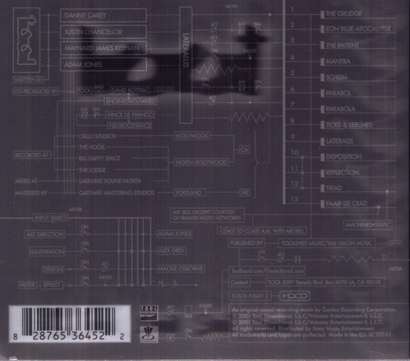 Tool (2) : Lateralus (HDCD, Album, M/Print, RE)