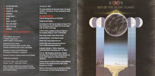 King's X : Out Of The Silent Planet (CD, Album, RE, RM)