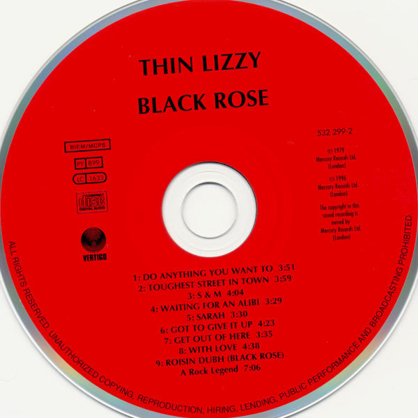 Thin Lizzy : Black Rose (A Rock Legend) (CD, Album, RE, RM)