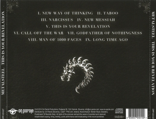 Metalsteel : This Is Your Revelation (CD, Album)