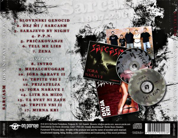 Sarcasm (5) : Igra Narave / Divja Kri - Anthology 1997-2004 (CD, Comp)