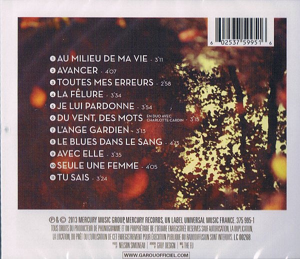 Garou : Au Milieu De Ma Vie (CD, Album)