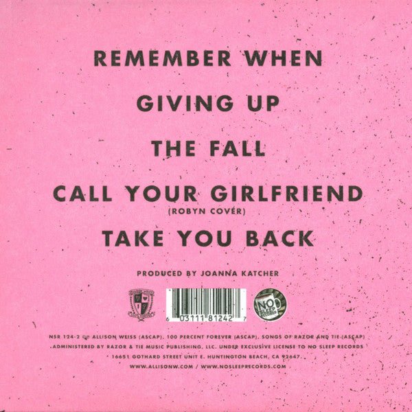 Allison Weiss : Remember When (CD, EP, Dig)