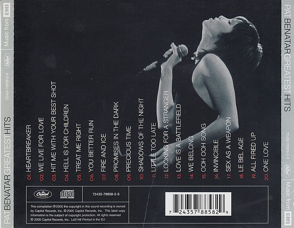 Pat Benatar : Greatest Hits (CD, Comp, RM)