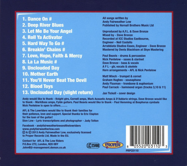 Andy Fairweather-Low And The Lowriders : Zone-O-Tone (CD, Album)