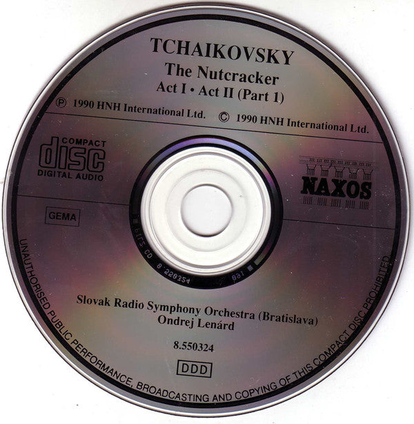 Pyotr Ilyich Tchaikovsky, Alexander Glazunov, Slovak Radio Symphony Orchestra, Ondrej Lenárd : Tchaikovsky: The Nutcracker (2xCD, Album)