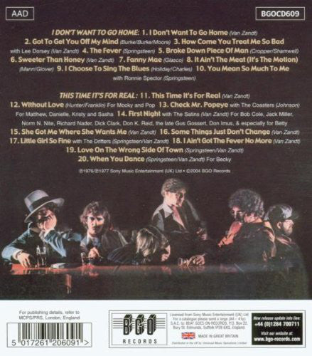 Southside Johnny And The Asbury Jukes* : I Don't Want To Go Home / This Time It's For Real (CD, Album, Comp, RM)