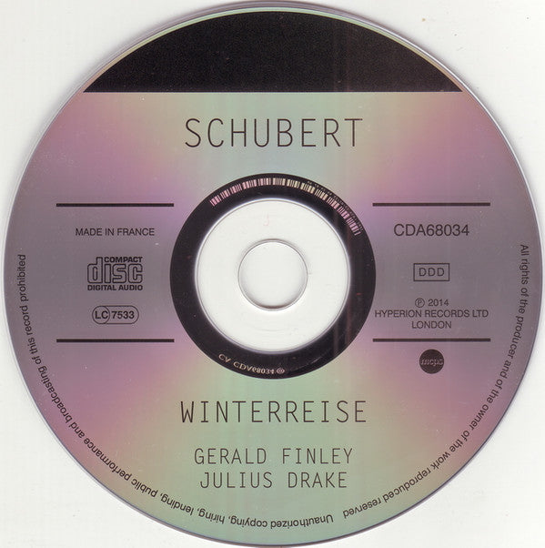 Franz Schubert, Gerald Finley, Julius Drake : Winterreise (CD, Album)