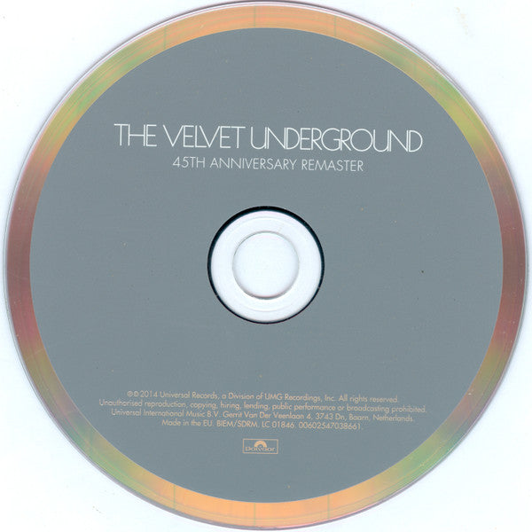 The Velvet Underground : The Velvet Underground (CD, Album, RE, RM, 45t)