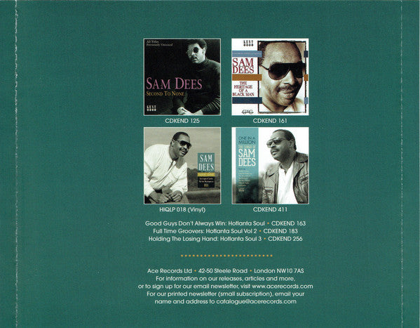 Sam Dees : It's Over (70s Songwriter Demos & Masters) (CD, Comp, Mono)