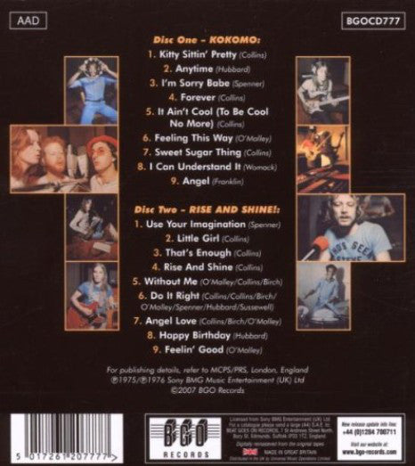 Kokomo : Kokomo / Rise And Shine (CD, Album, RE, RM + CD, Album, RE, RM + Comp, RE)