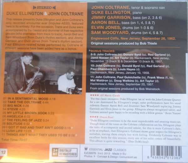 Duke Ellington & John Coltrane : Duke Ellington & John Coltrane (CD, Album, RE, RM)