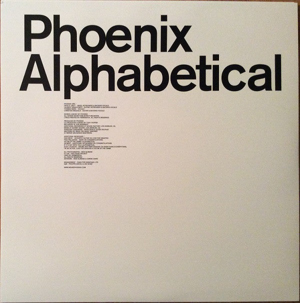 Phoenix : Alphabetical (LP, Album, RE)