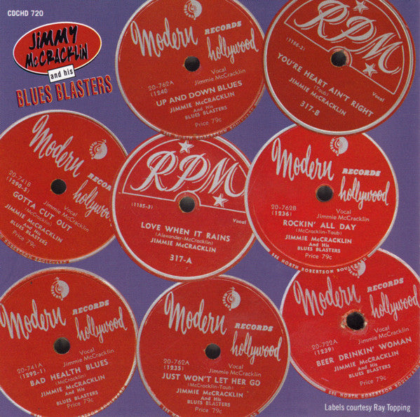 Jimmy McCracklin And His Blues Blasters : The Modern Recordings 1948-1950 (CD, Comp)