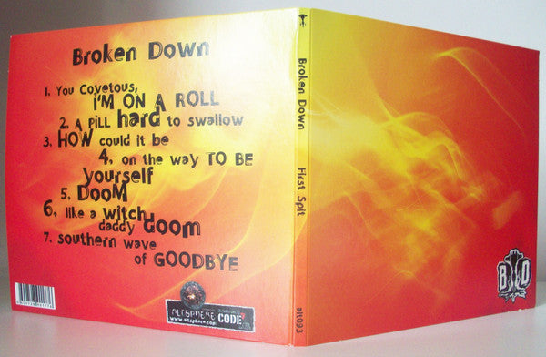 Broken Down : First Spit (CD, Album, Ltd, S/Edition, Min)