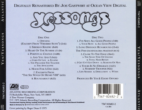 Yes : Yessongs (2xCD, Album, RE, RM)