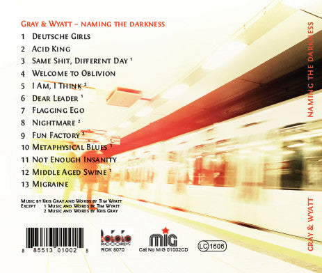 Kris Gray (2) & Tim Wyatt : Naming The Darkness (CD, Album)