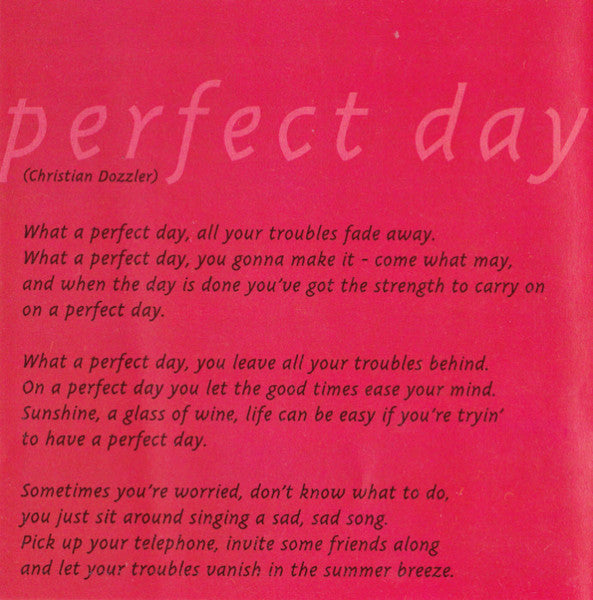 Christian Dozzler And The Blues Wave : Perfect Day (CD, Album)