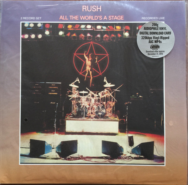 Rush : All The World's A Stage (2xLP, Album, RE, RM, 200)