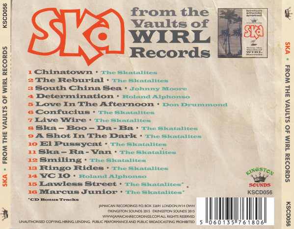 Various : Ska From The Vaults Of WIRL Records (CD, Comp)