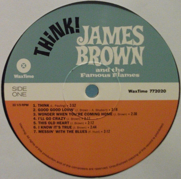 James Brown And His Famous Flames* : Think! (LP, Album, RE, 180)