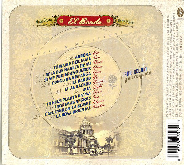 Aldo Del Rio : El Bardo (CD, Album)