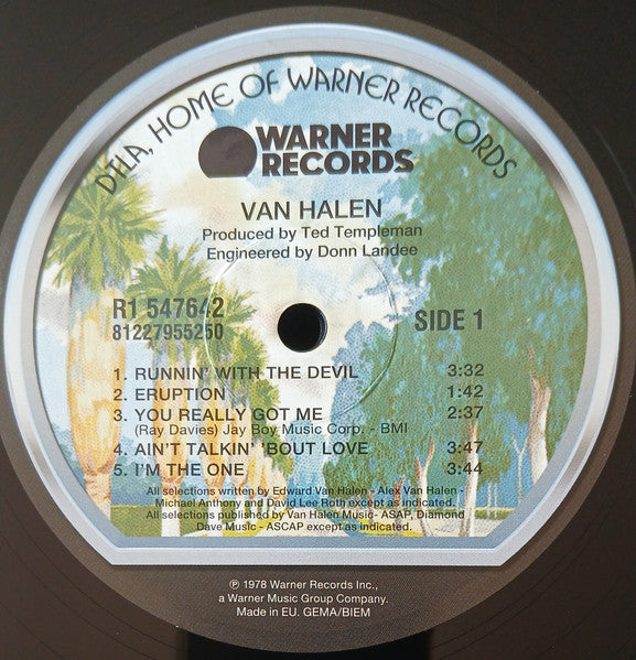 Van Halen : Van Halen (LP, Album, RE, RM, 180)