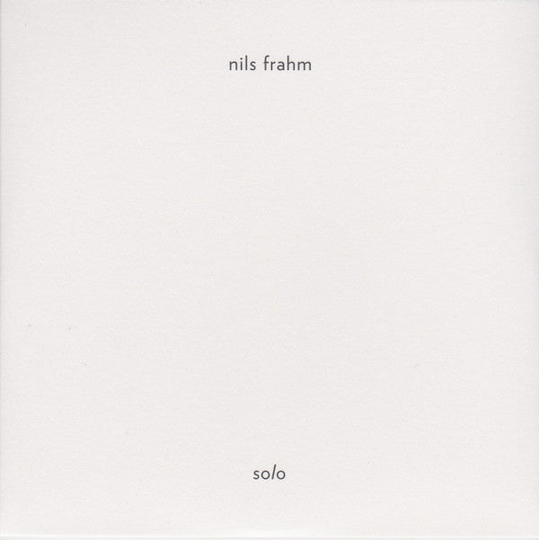 Nils Frahm : Solo (CD, Album)