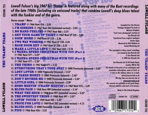 Lowell Fulson : The Tramp Years (CD, Comp)