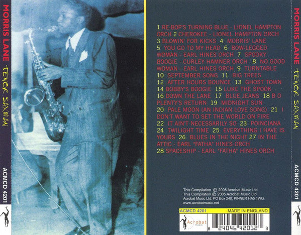 Morris Lane : Tenor Saxman (CD, Comp)