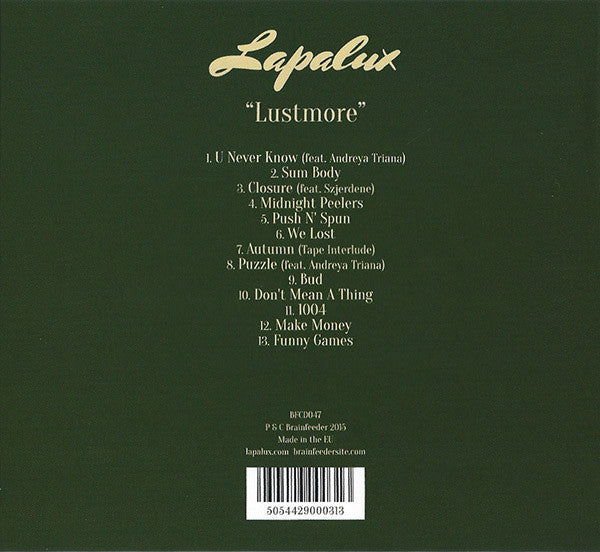 Lapalux : Lustmore (CD, Album)