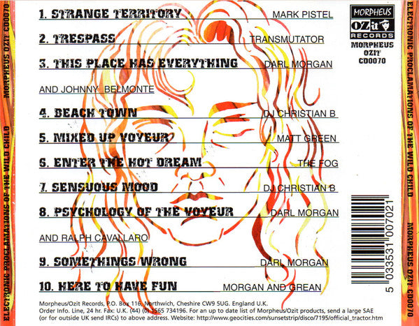 Various Featuring Jim Morrison : Electronic Proclamations Of The Wild Child (CD, Album, Comp)