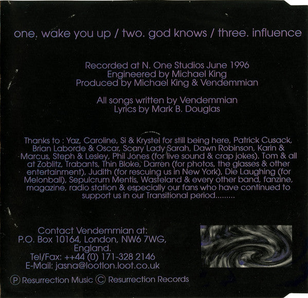 Vendemmian : Wake You Up (CD, Single, Ltd)