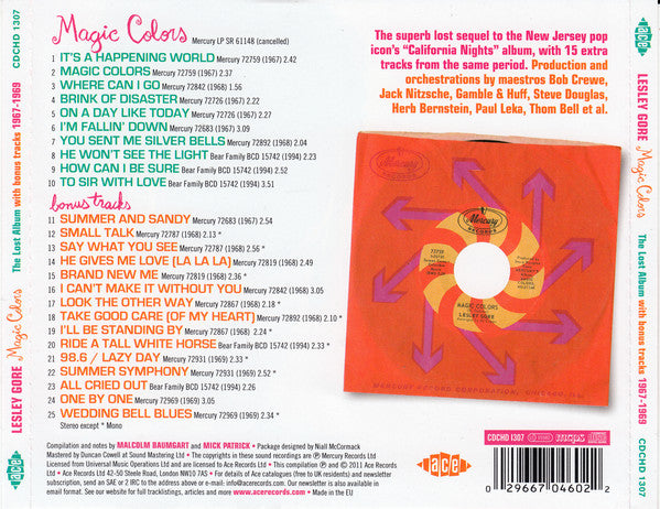 Lesley Gore : Magic Colors (The Lost Album With Bonus Tracks 1967-1969) (CD)