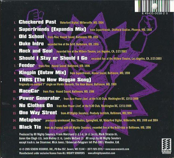 All Mighty Senators : Checkered Past, New Tomorrow: Essential AMS (1988-2005) (CD, Comp)