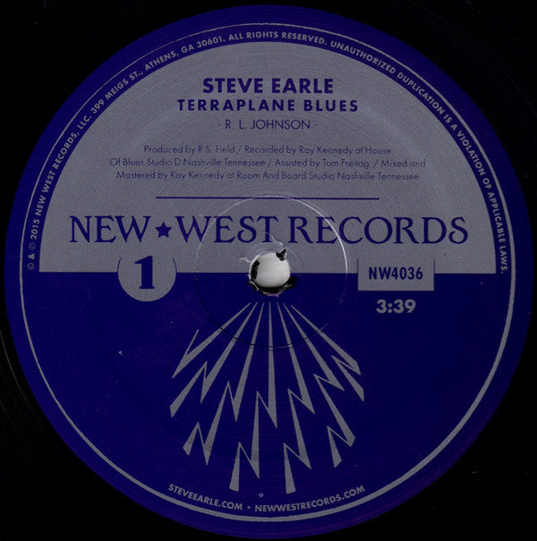 Steve Earle / Robert Johnson : Terraplane Blues (10", RSD, Single, Ltd)