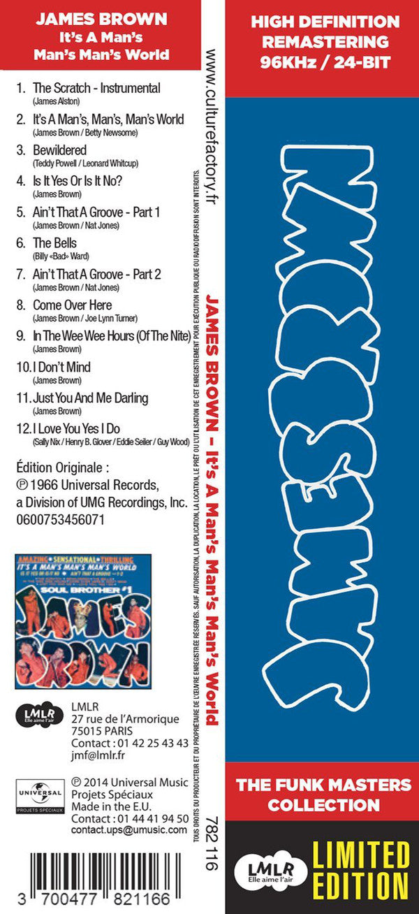 James Brown : It's A Man's Man's Man's World: Soul Brother #1 (CD, Album, Ltd, RE, RM)