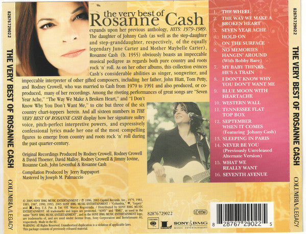 Rosanne Cash : The Very Best Of Rosanne Cash (CD, Comp)