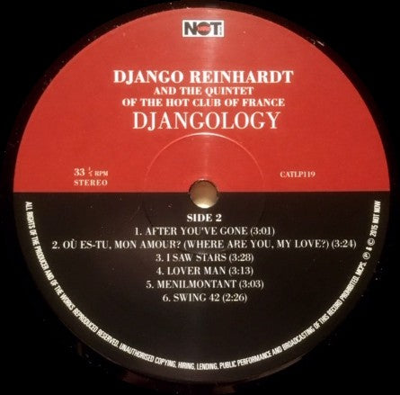 Django Reinhardt And Quintette Du Hot Club De France : Djangology (LP, Album)