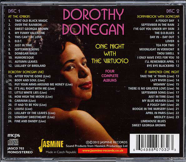 Dorothy Donegan : One Night With The Virtuoso (2xCD, Comp, Mono)