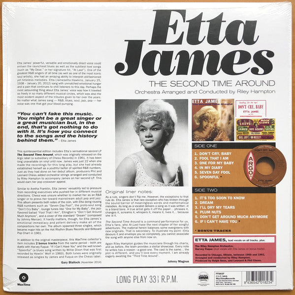 Etta James : The Second Time Around (LP, Album, Ltd, RE, 180)