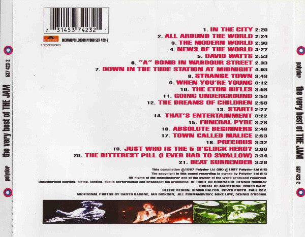 The Jam : The Very Best Of The Jam (CD, Comp, RP)
