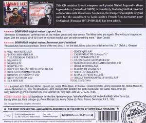 Michel Legrand & Miles Davis : Legrand Jazz + Ascenseur Pour L'Echafaud (CD, Comp)