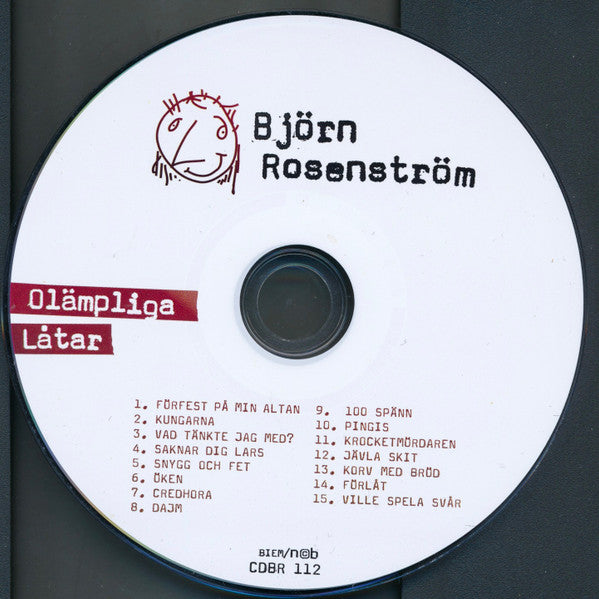 Björn Rosenström : Olämpliga Låtar (CD, Album)