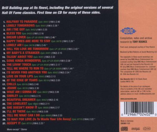 Tony Orlando : Halfway To Paradise - The Complete Epic Masters 1961-1964 (CD, Comp, Mono, RM)